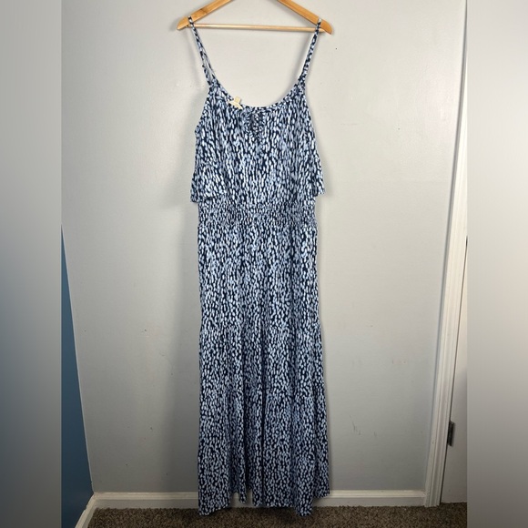 Michael Michael Kors Ikat Printed Cold Shoulder Maxi Dress nwt size xl - Picture 7 of 7